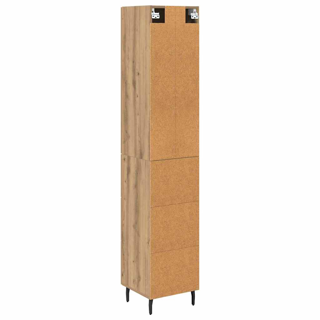 Highboard Artisan-Eiche 34,5 x 34 x 180 cm Holzwerkstoff