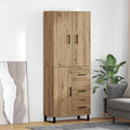 Highboard mit Schubladen 2 pcs Artisan-Eiche 69,5 x 34 x 180 cm