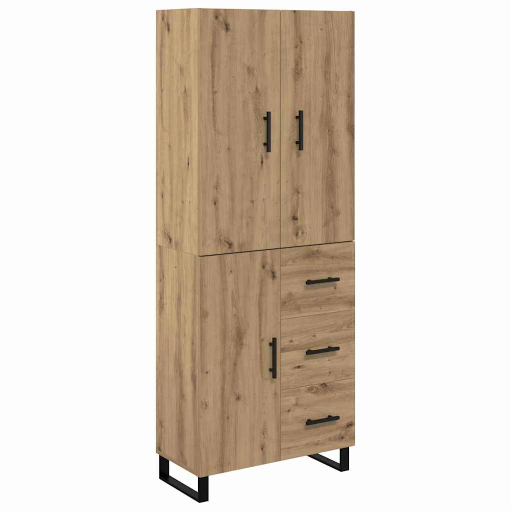 Highboard mit Schubladen 2 pcs Artisan-Eiche 69,5 x 34 x 180 cm