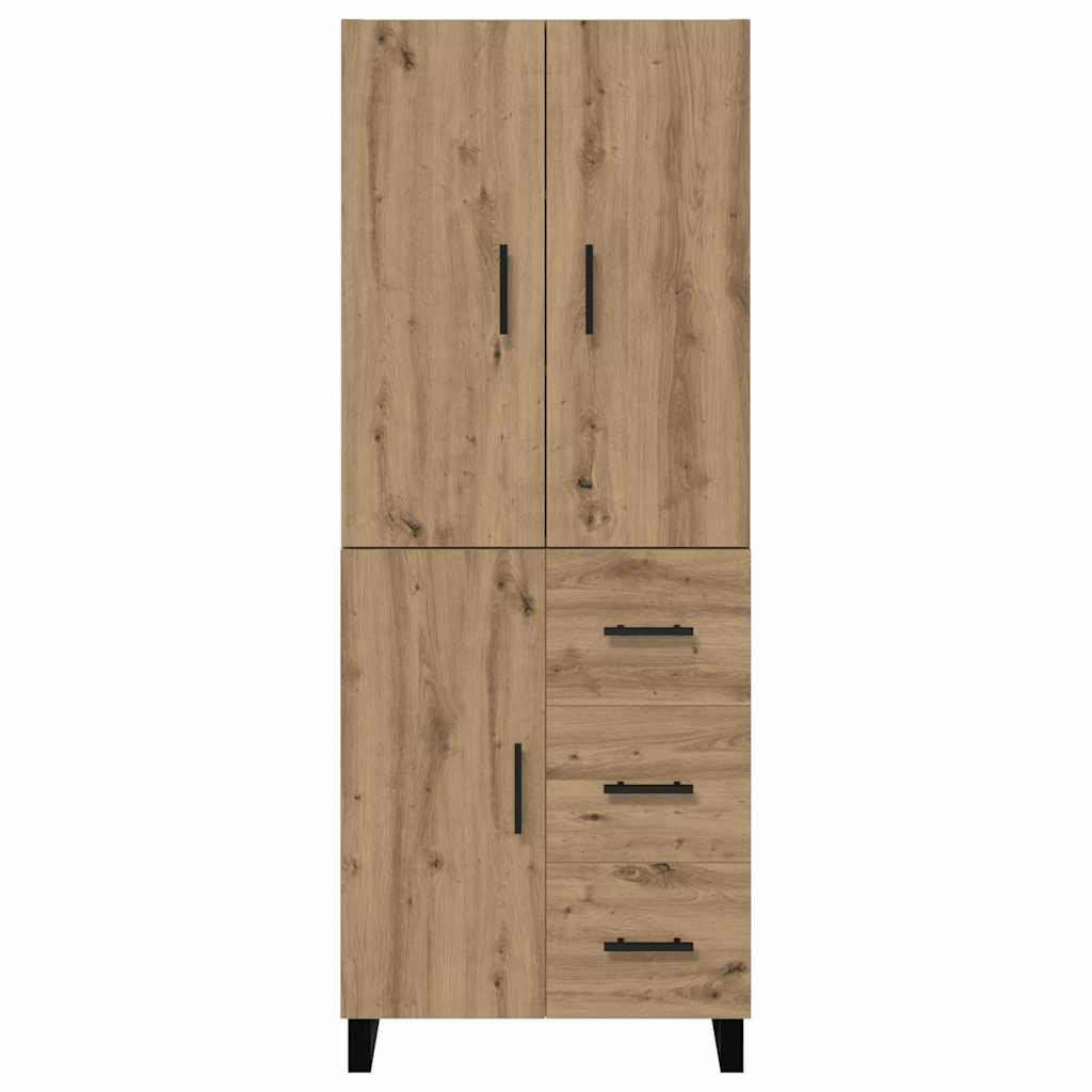 Highboard mit Schubladen 2 pcs Artisan-Eiche 69,5 x 34 x 180 cm