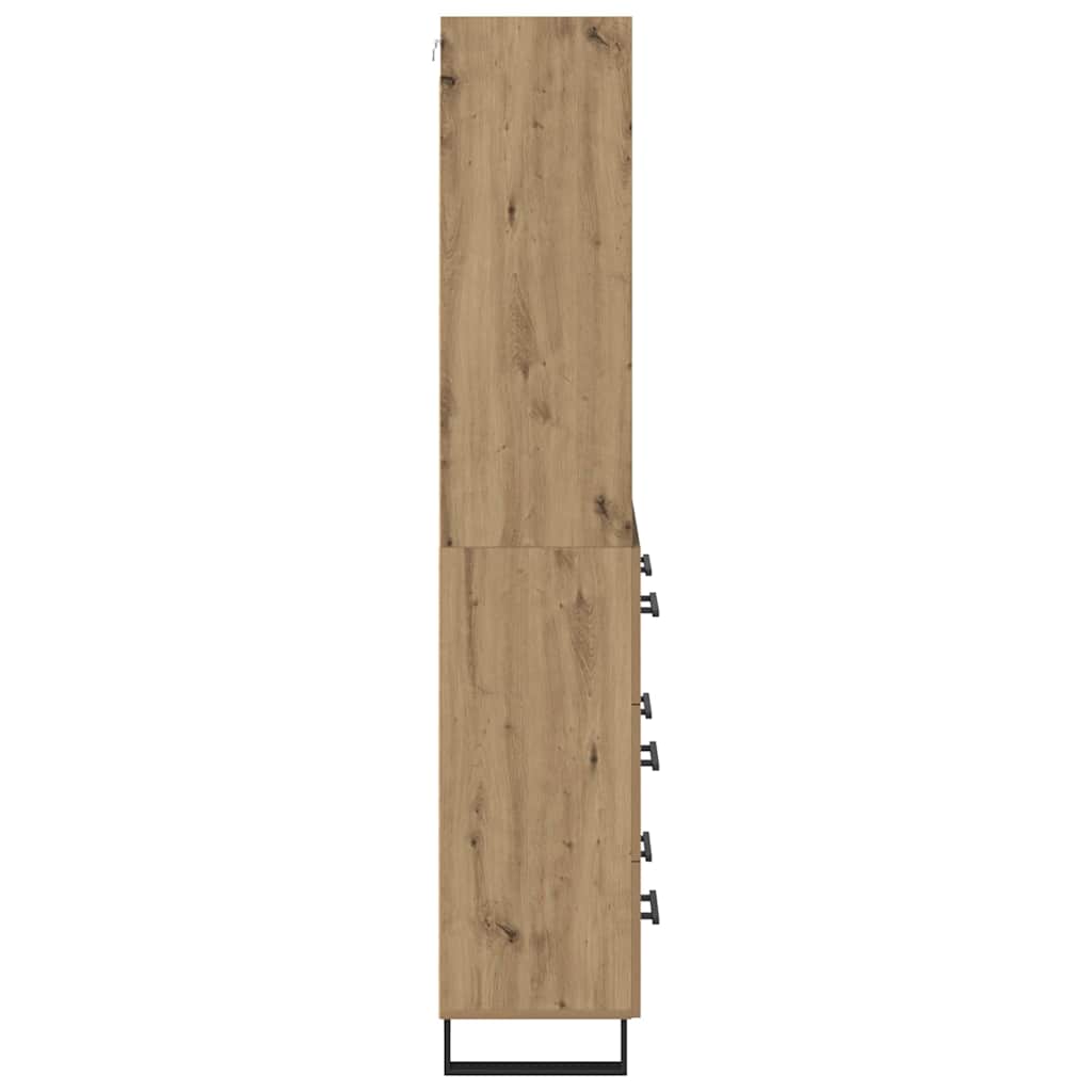 Highboard mit Schubladen 2 pcs Artisan-Eiche 69,5 x 34 x 180 cm