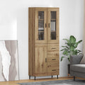 Highboard 2 pcs Artisan-Eiche 69,5 x 34 x 180 cm Holzwerkstoff