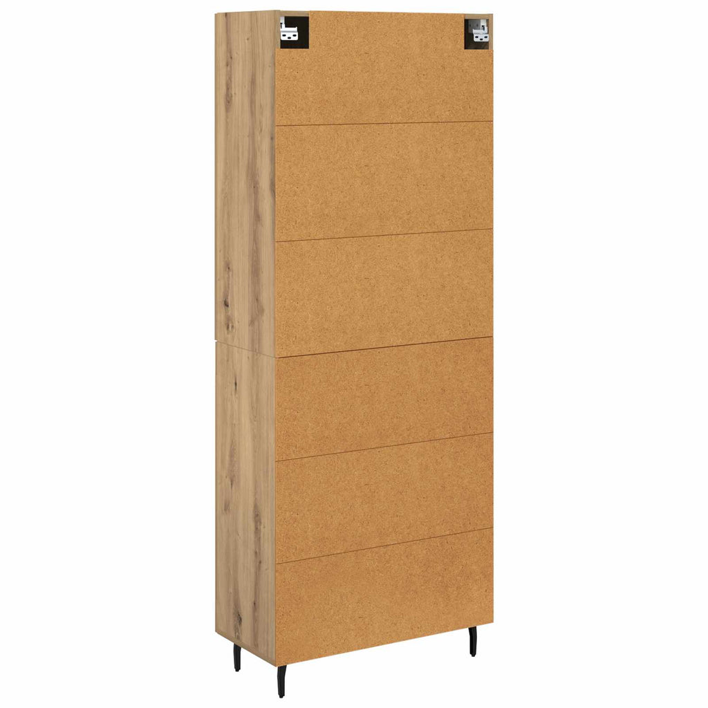 Highboard 2 pcs Artisan-Eiche 69,5 x 34 x 180 cm Holzwerkstoff