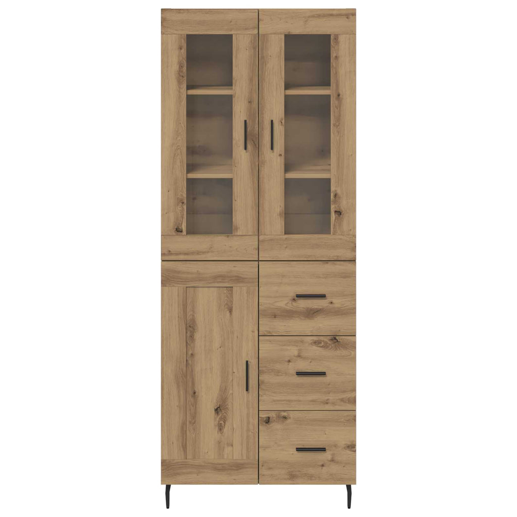 Highboard 2 pcs Artisan-Eiche 69,5 x 34 x 180 cm Holzwerkstoff