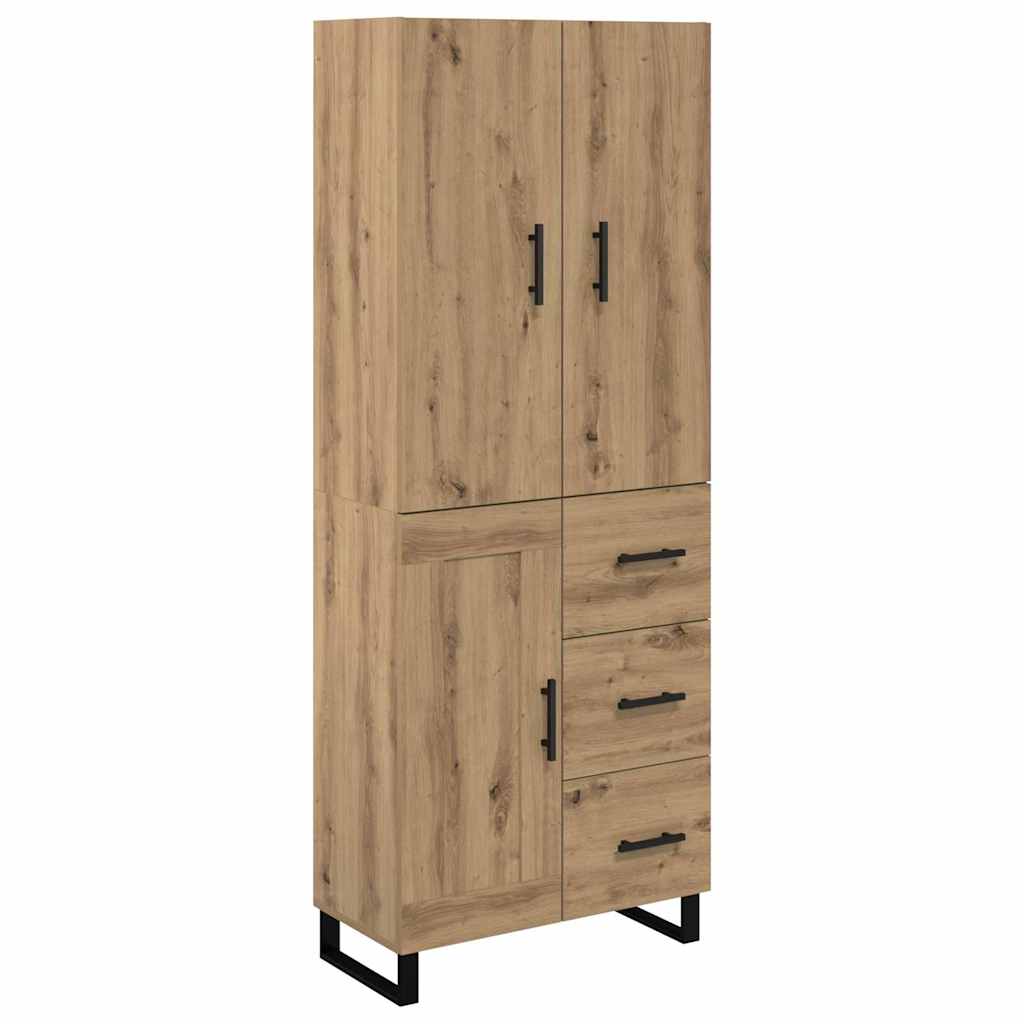 Highboard mit Schubladen 2 pcs Artisan-Eiche 69,5 x 34 x 180 cm