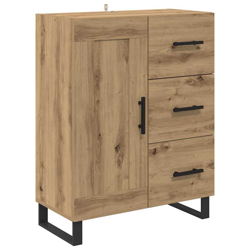 Highboard mit Schubladen 2 pcs Artisan-Eiche 69,5 x 34 x 180 cm