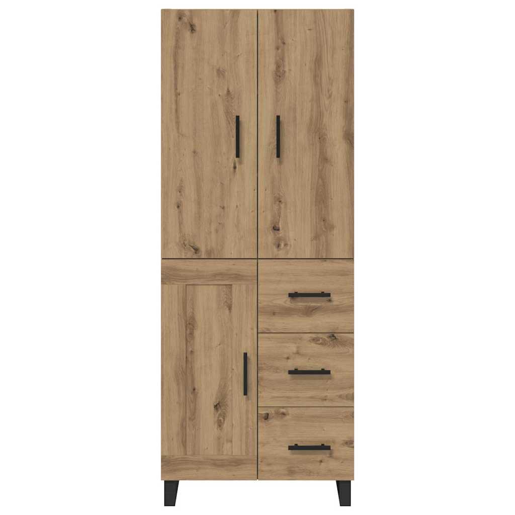 Highboard mit Schubladen 2 pcs Artisan-Eiche 69,5 x 34 x 180 cm