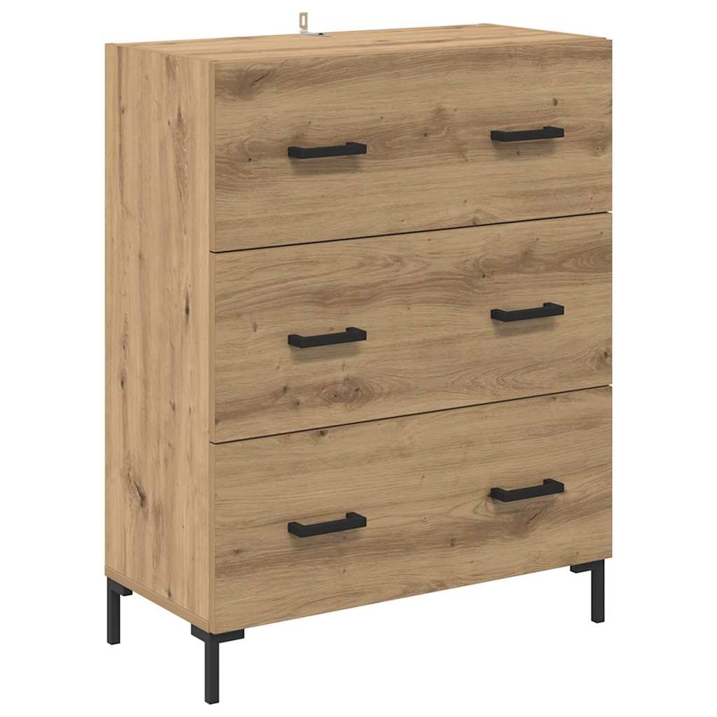 Highboard 2 pcs Artisan-Eiche 69,5 x 34 x 180 cm Holzwerkstoff