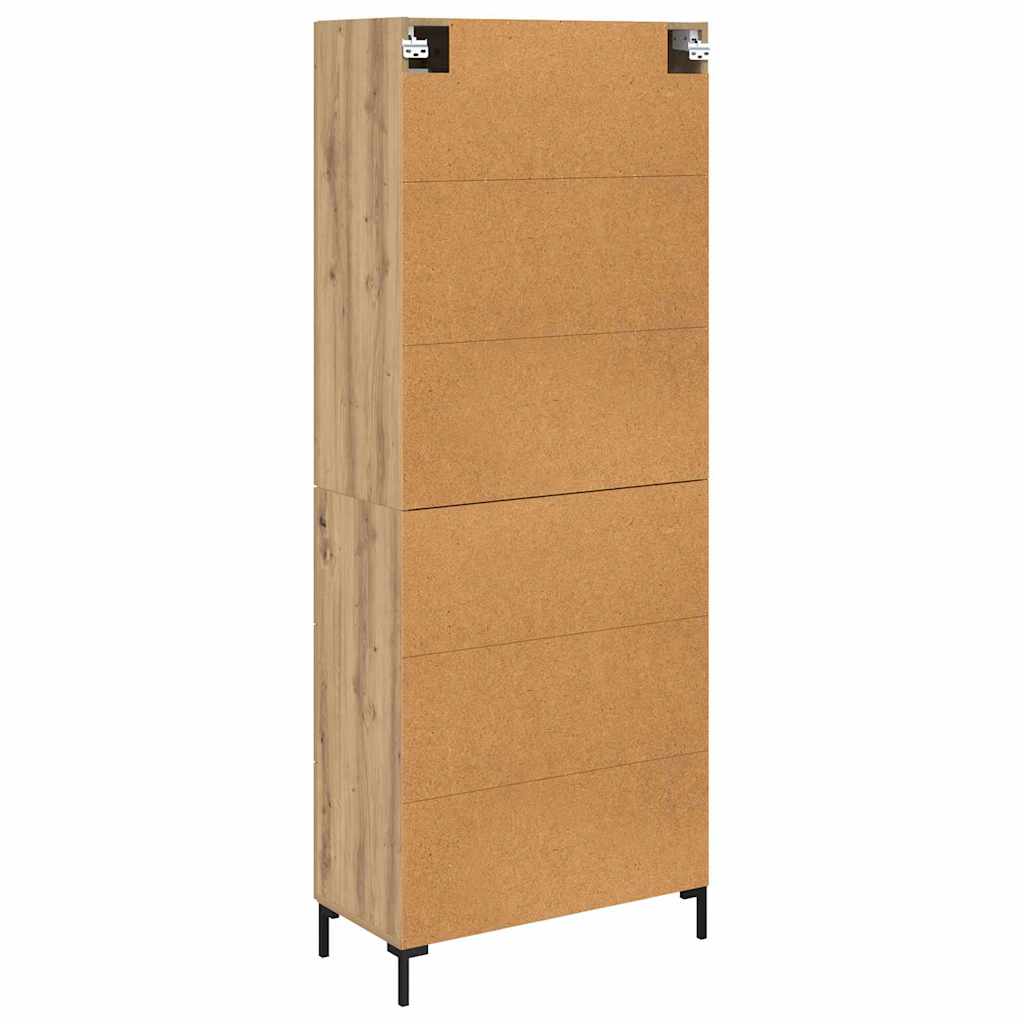 Highboard 2 pcs Artisan-Eiche 69,5 x 34 x 180 cm Holzwerkstoff