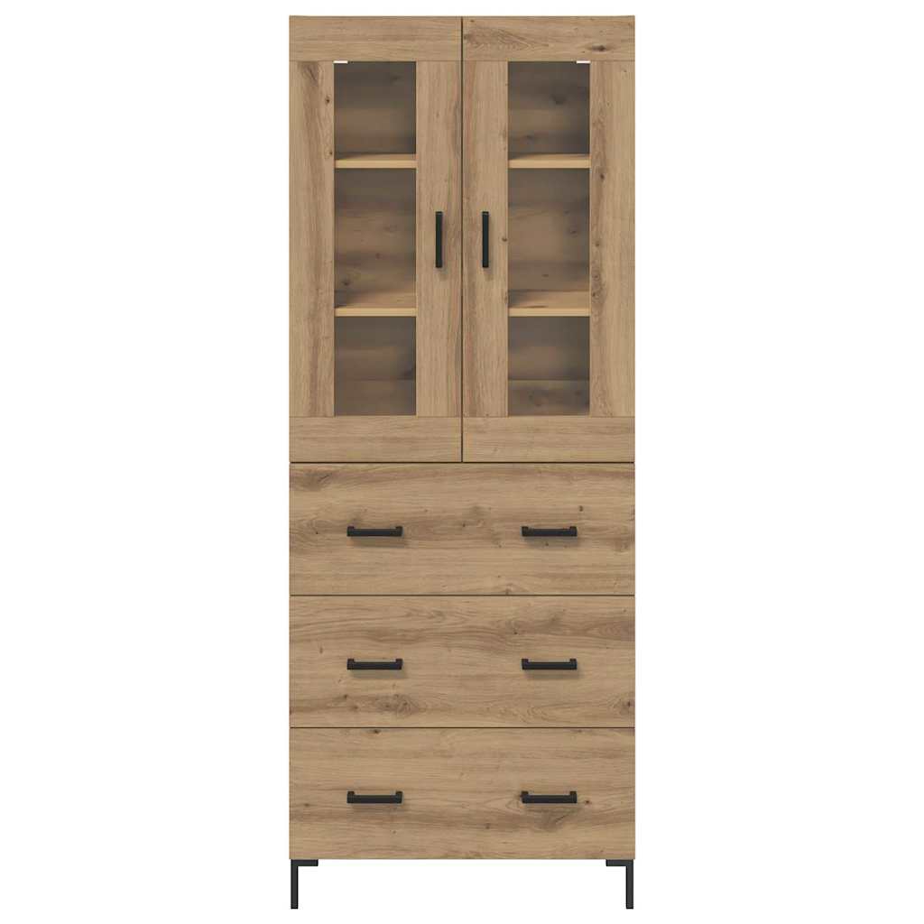 Highboard 2 pcs Artisan-Eiche 69,5 x 34 x 180 cm Holzwerkstoff