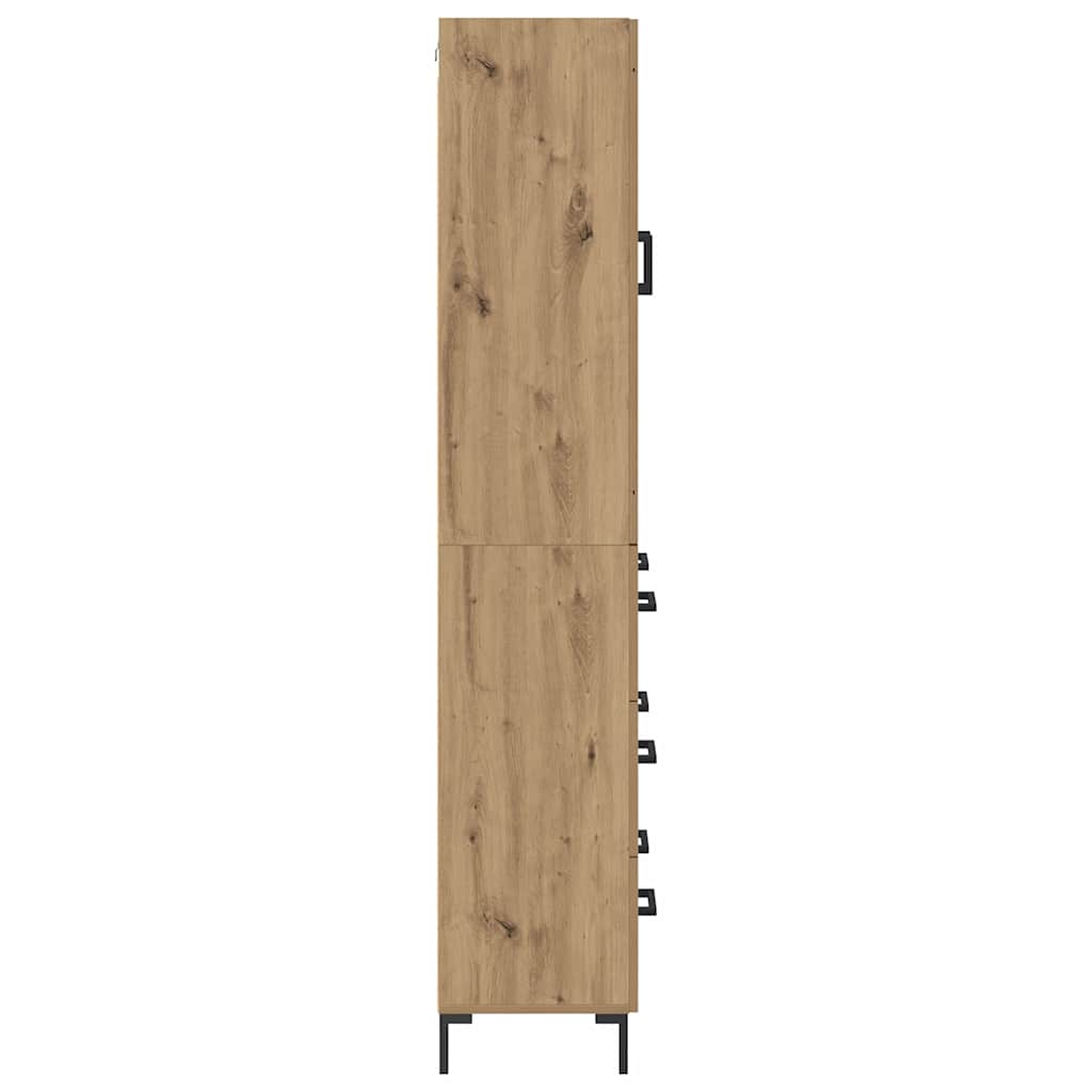 Highboard 2 pcs Artisan-Eiche 69,5 x 34 x 180 cm Holzwerkstoff