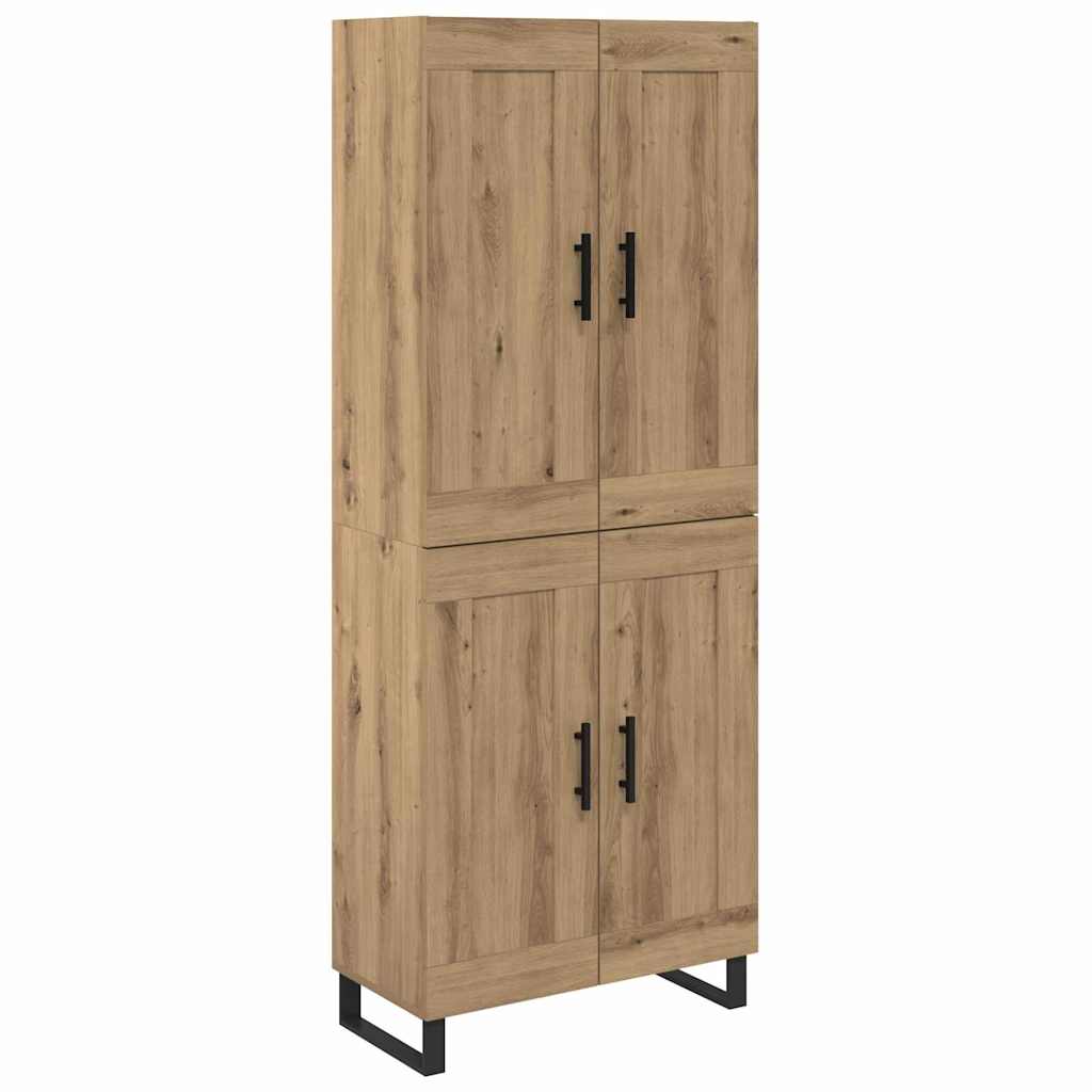 Highboard Artisan-Eiche 69,5 x 34 x 180 cm Holzwerkstoff