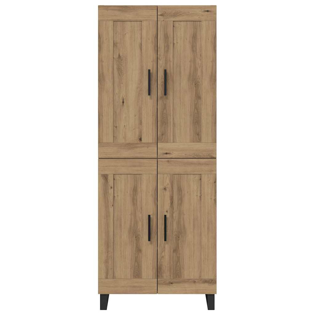 Highboard Artisan-Eiche 69,5 x 34 x 180 cm Holzwerkstoff