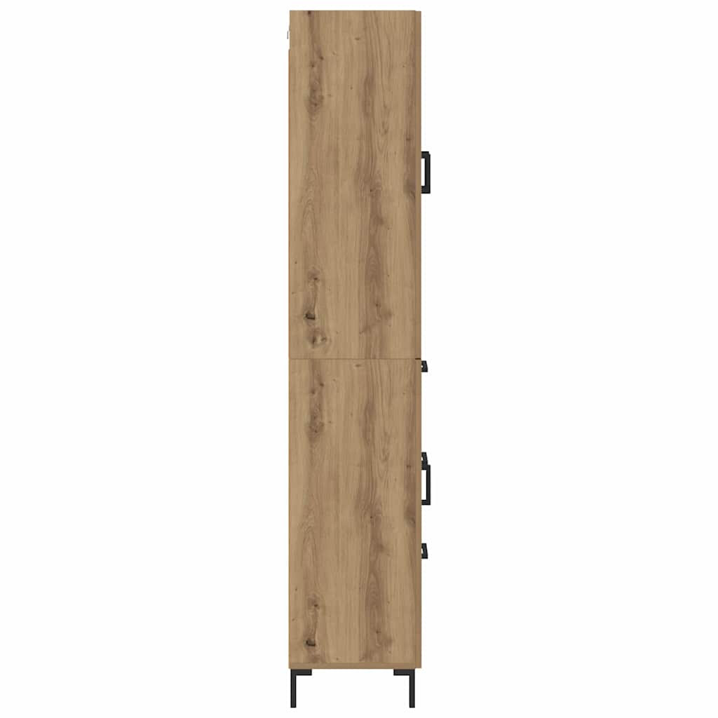 Highboard mit Schubladen 2 pcs Artisan-Eiche Holzwerkstoff