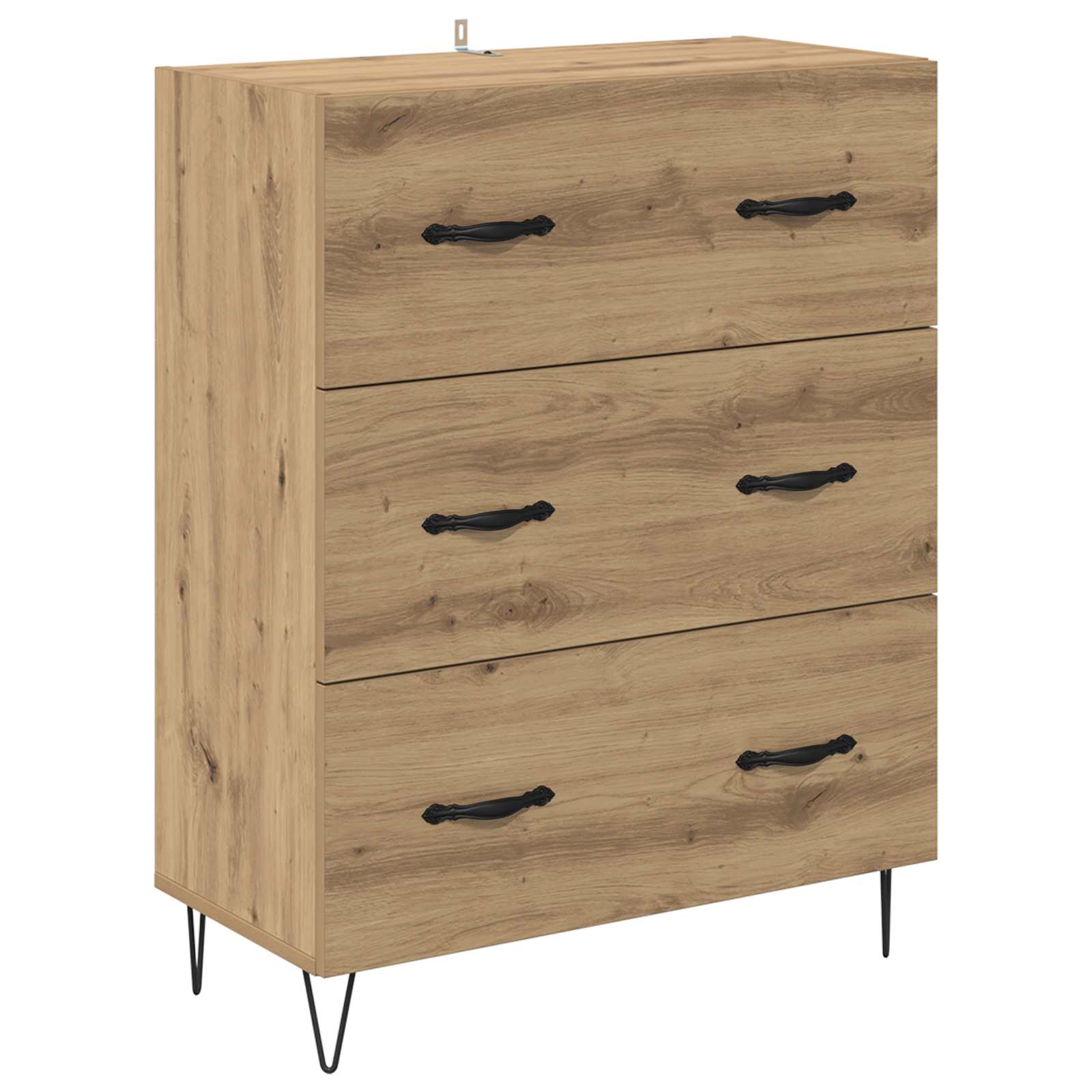 Highboard mit Schubladen 2 pcs Artisan-Eiche Holzwerkstoff