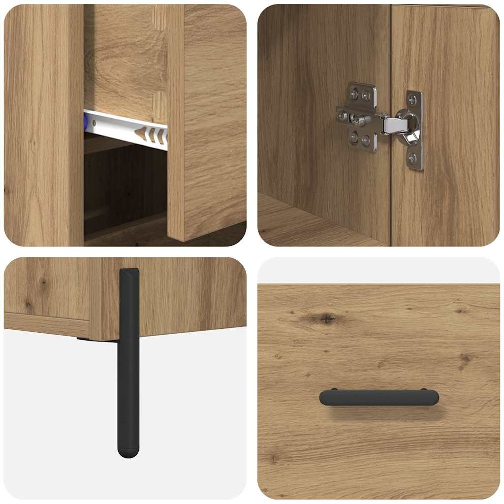 Highboard Artisan-Eiche 34,5 x 34 x 180 cm Holzwerkstoff