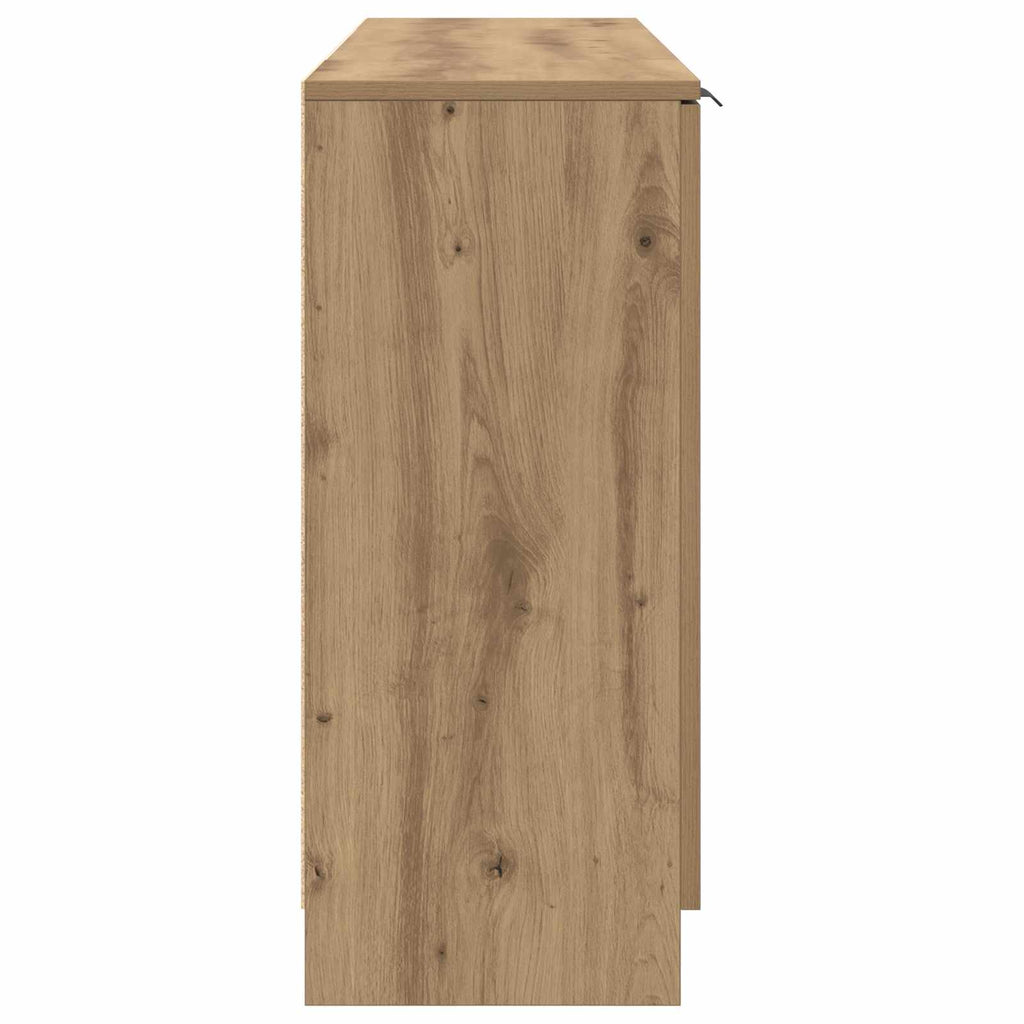 Sideboard mit Schubladen 3 pcs Artisan-Eiche Holzwerkstoff