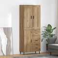 Highboard mit Schubladen 2 pcs Artisan-Eiche Holzwerkstoff