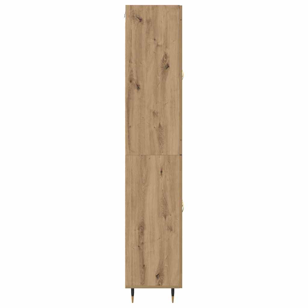 Highboard 2 pcs Artisan-Eiche Holzwerkstoff