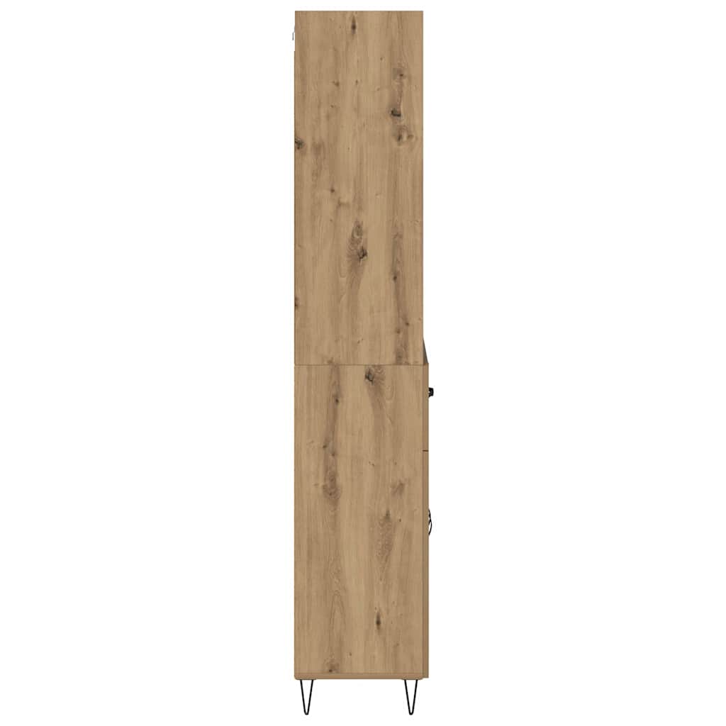 Highboard mit Schubladen 2 pcs Artisan-Eiche Holzwerkstoff