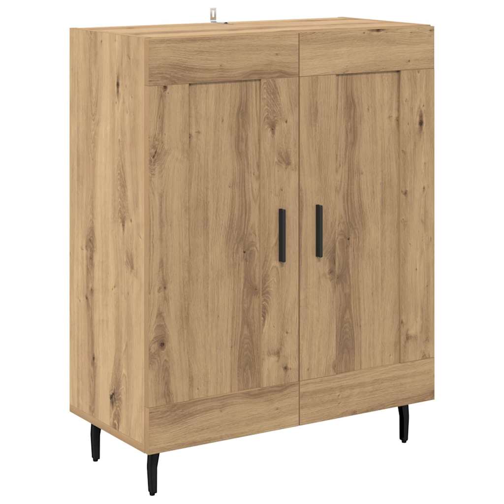 Highboard 2 pcs Artisan-Eiche Holzwerkstoff