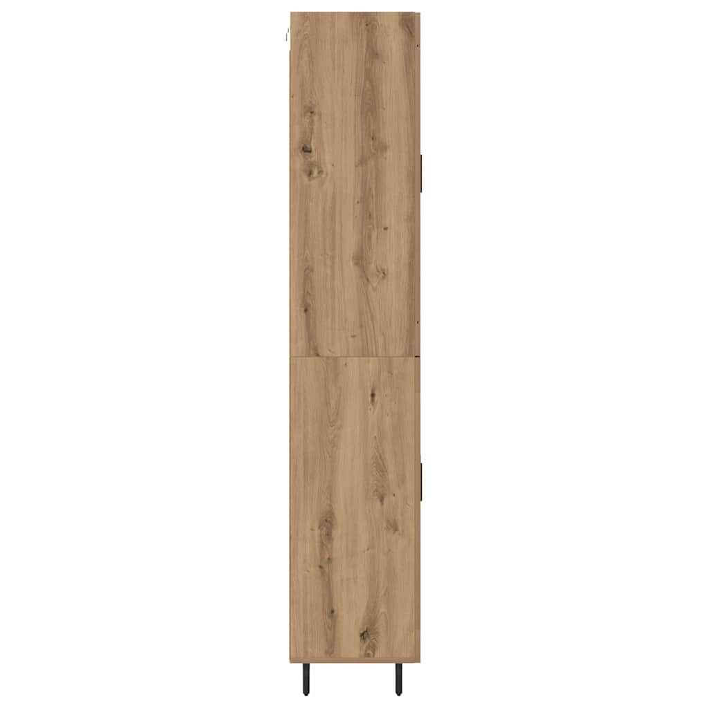 Highboard 2 pcs Artisan-Eiche Holzwerkstoff