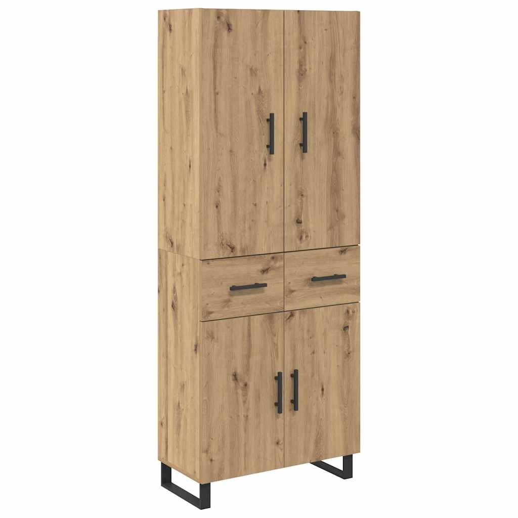 Highboard mit Schubladen 2 pcs Artisan-Eiche 69,5 x 34 x 180 cm