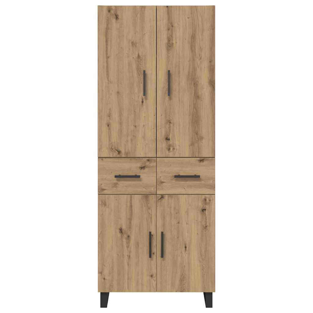 Highboard mit Schubladen 2 pcs Artisan-Eiche 69,5 x 34 x 180 cm