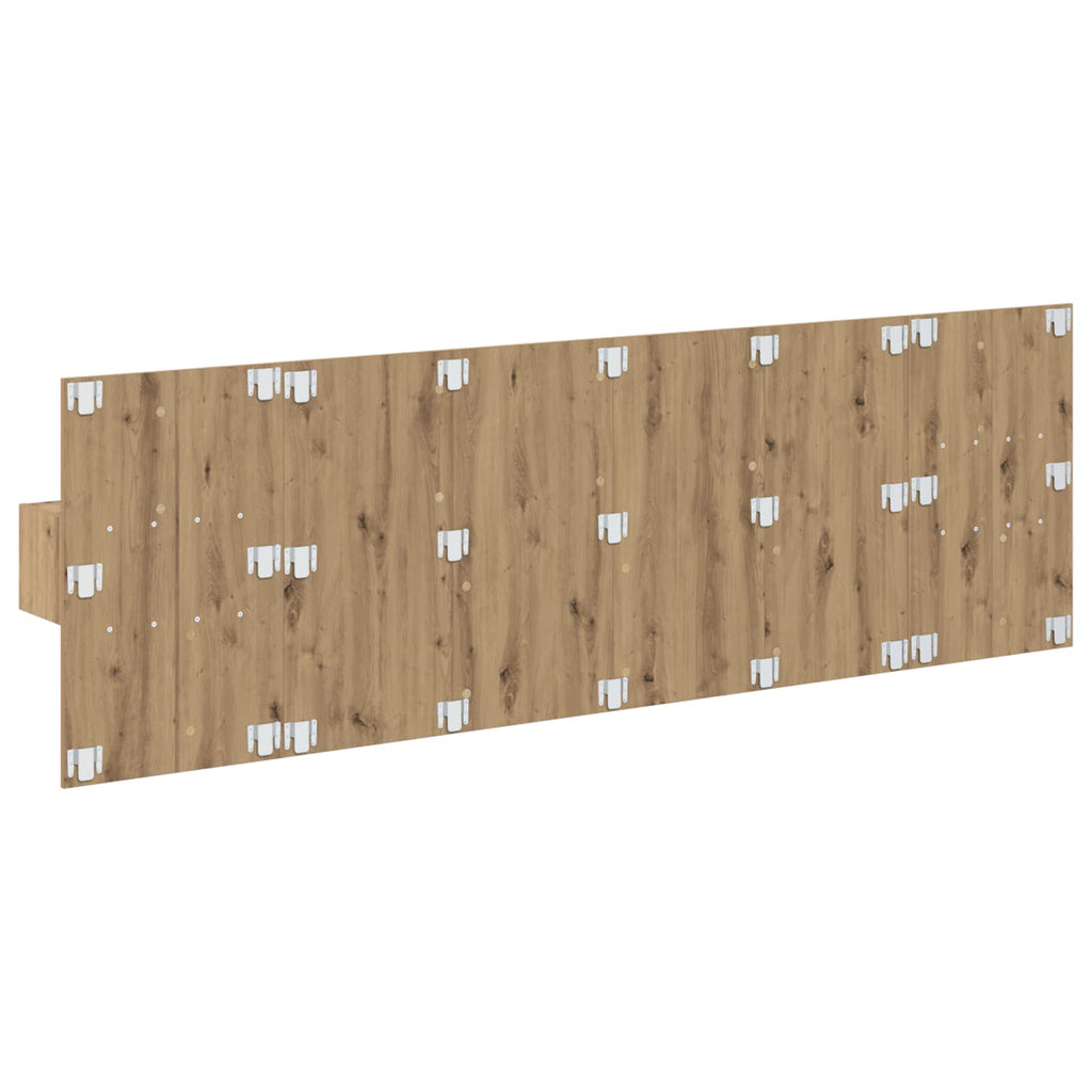 Kopfteil mit Schrank 3 pcs Artisan-Eiche Holzwerkstoff