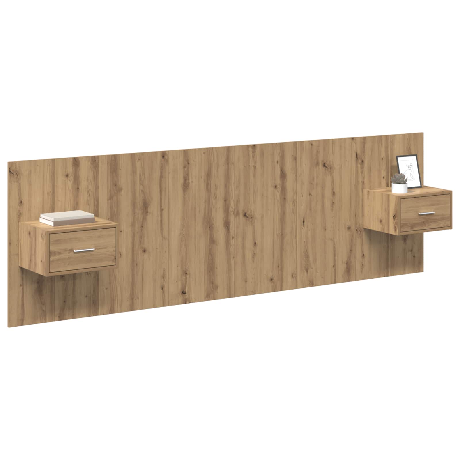 Kopfteil mit Schrank 3 pcs Artisan-Eiche Holzwerkstoff
