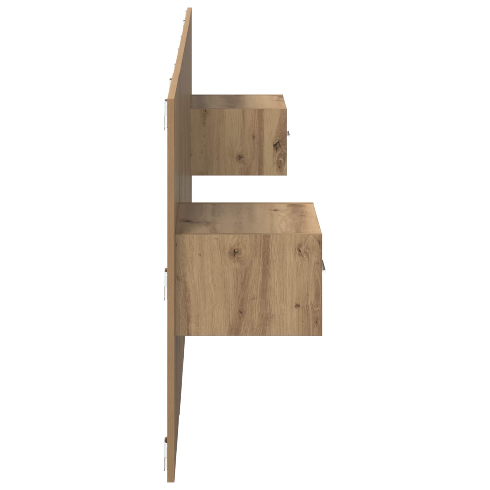 Kopfteil mit Schrank 3 pcs Artisan-Eiche Holzwerkstoff