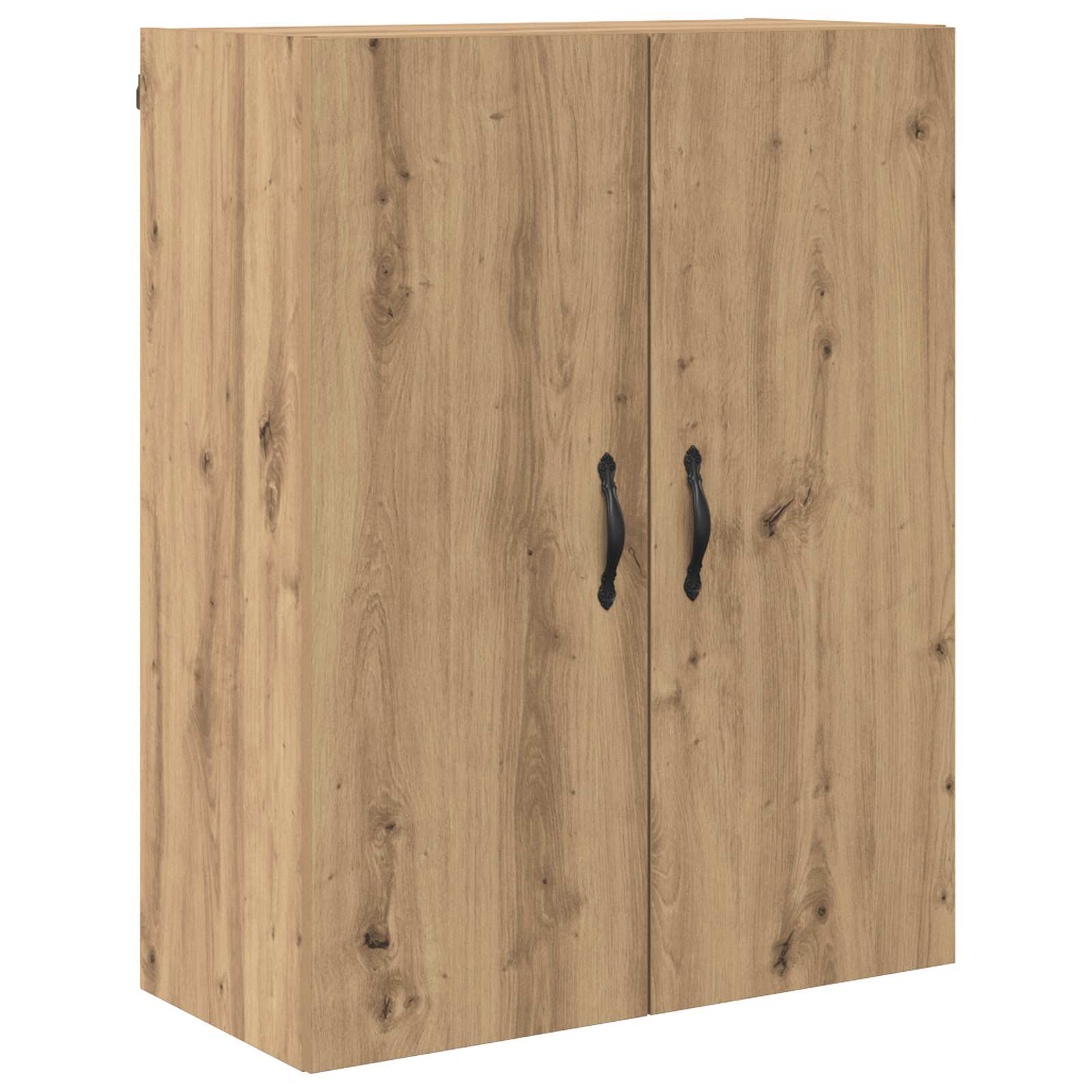 Highboard 2 pcs Artisan-Eiche Ingenieurholz und Glas