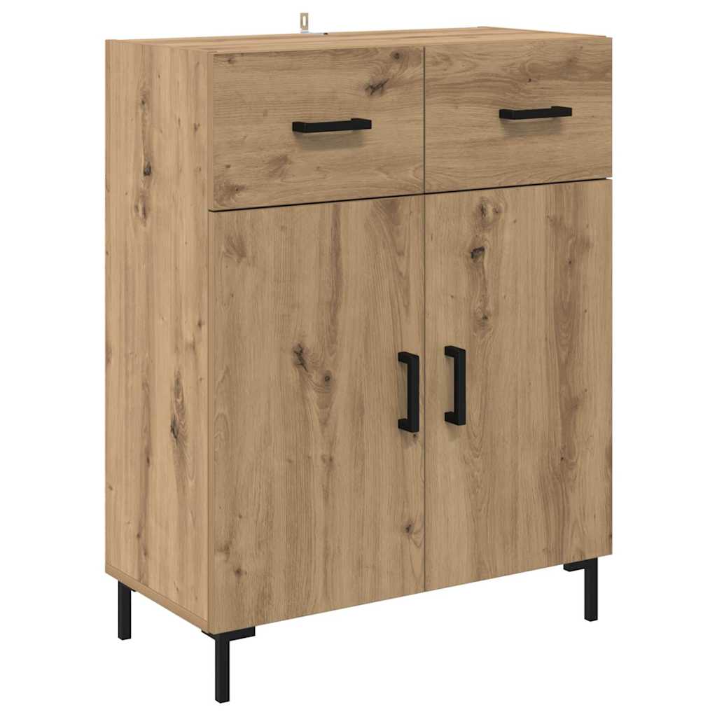 Highboard mit Schubladen 2 pcs Artisan-Eiche Holzwerkstoff