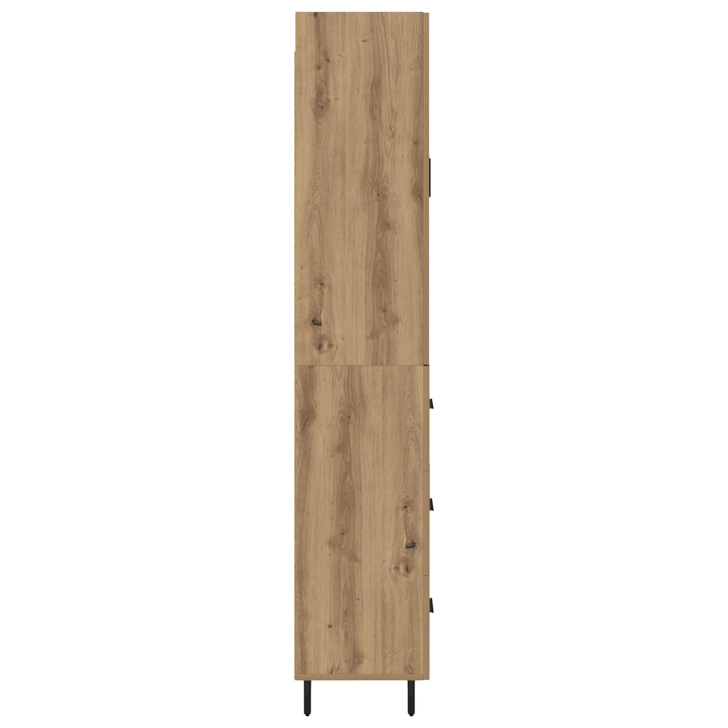 Highboard mit Schubladen 2 pcs Artisan-Eiche Holzwerkstoff