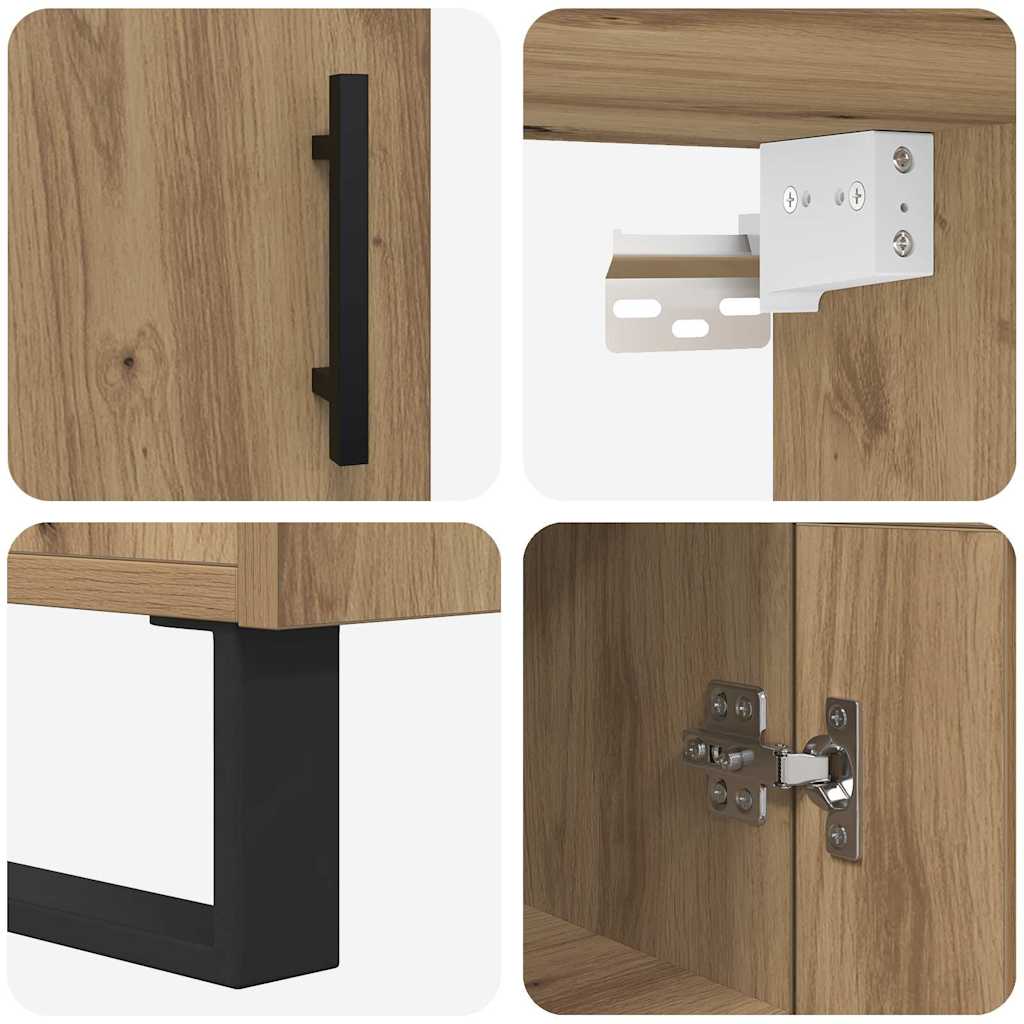 Highboard Artisan-Eiche 34,5 x 34 x 180 cm Holzwerkstoff