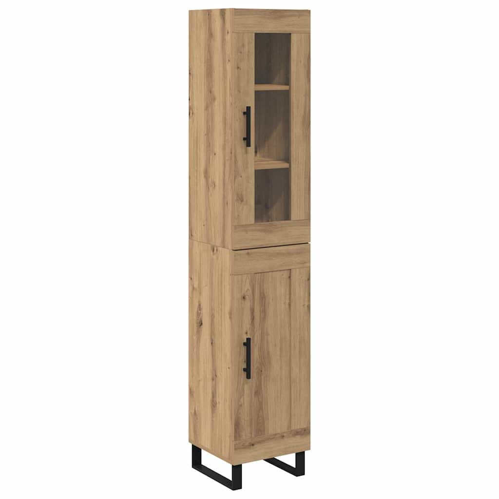 Highboard Artisan-Eiche 34,5 x 34 x 180 cm Holzwerkstoff