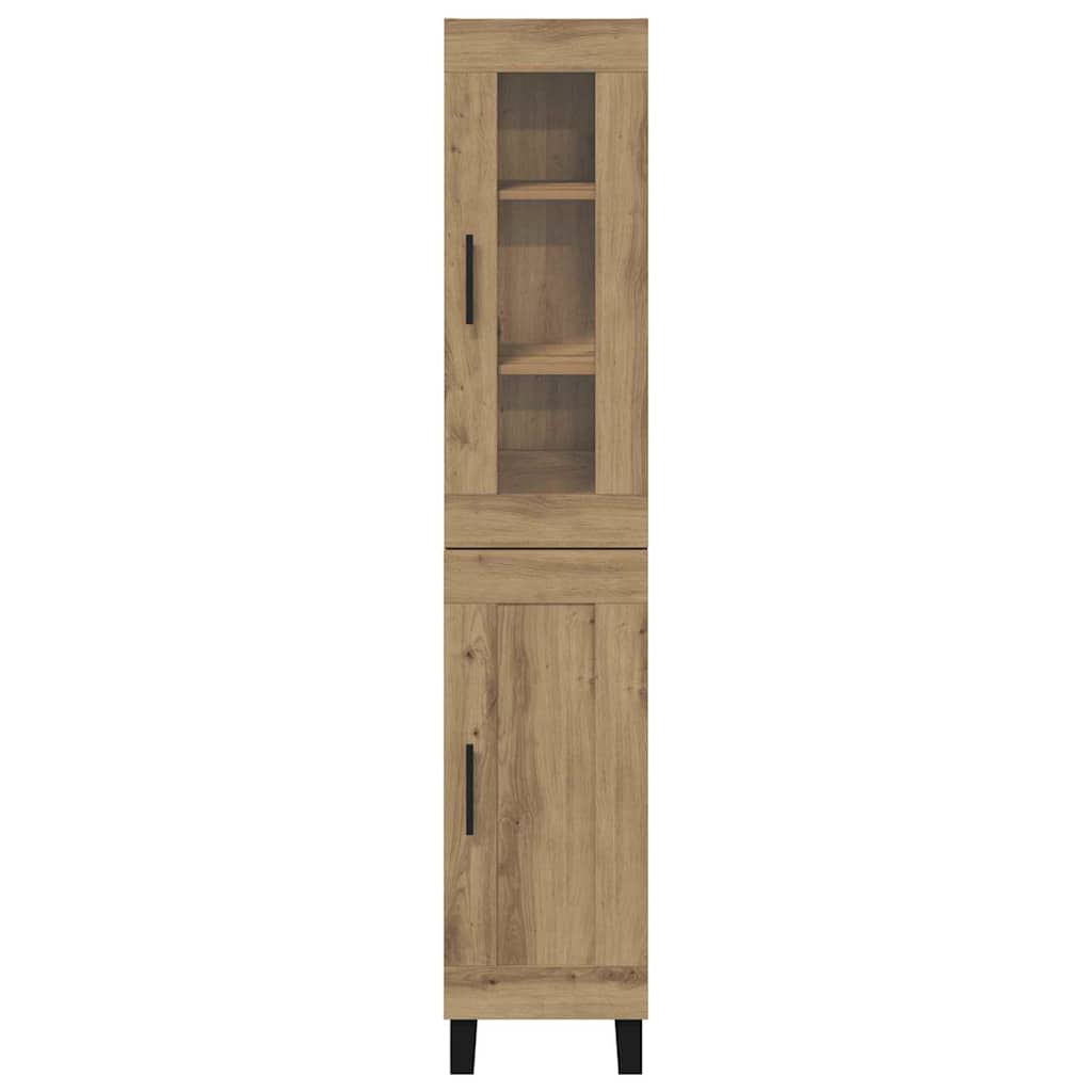 Highboard Artisan-Eiche 34,5 x 34 x 180 cm Holzwerkstoff