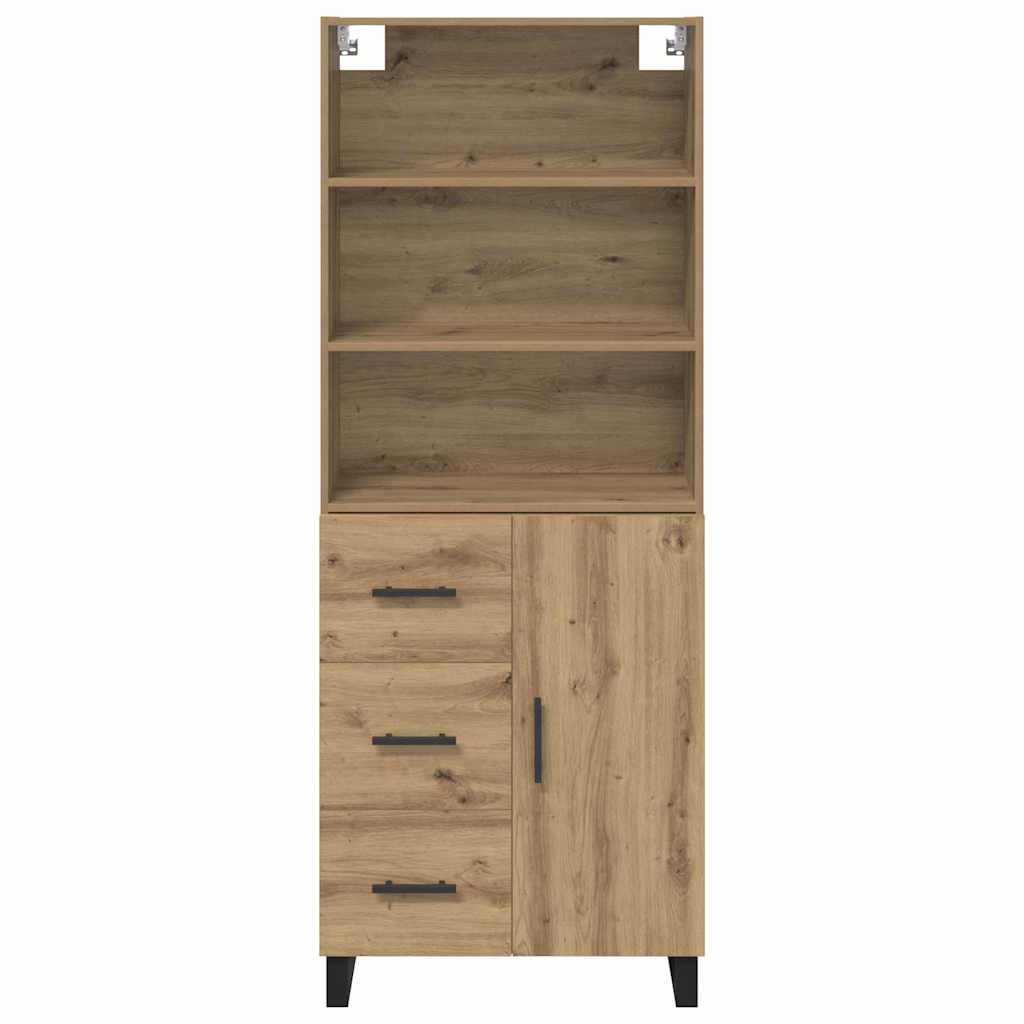 Highboard mit Schubladen 2 pcs Artisan-Eiche Holzwerkstoff