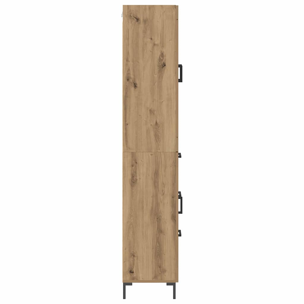 Highboard mit Schubladen 2 pcs Artisan-Eiche Holzwerkstoff