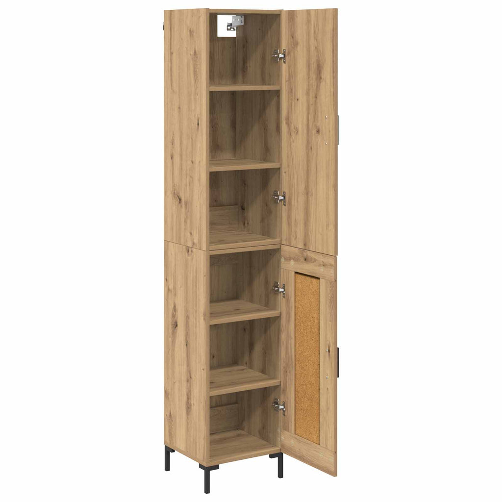 Highboard Artisan-Eiche 69,5 x 34 x 180 cm Holzwerkstoff