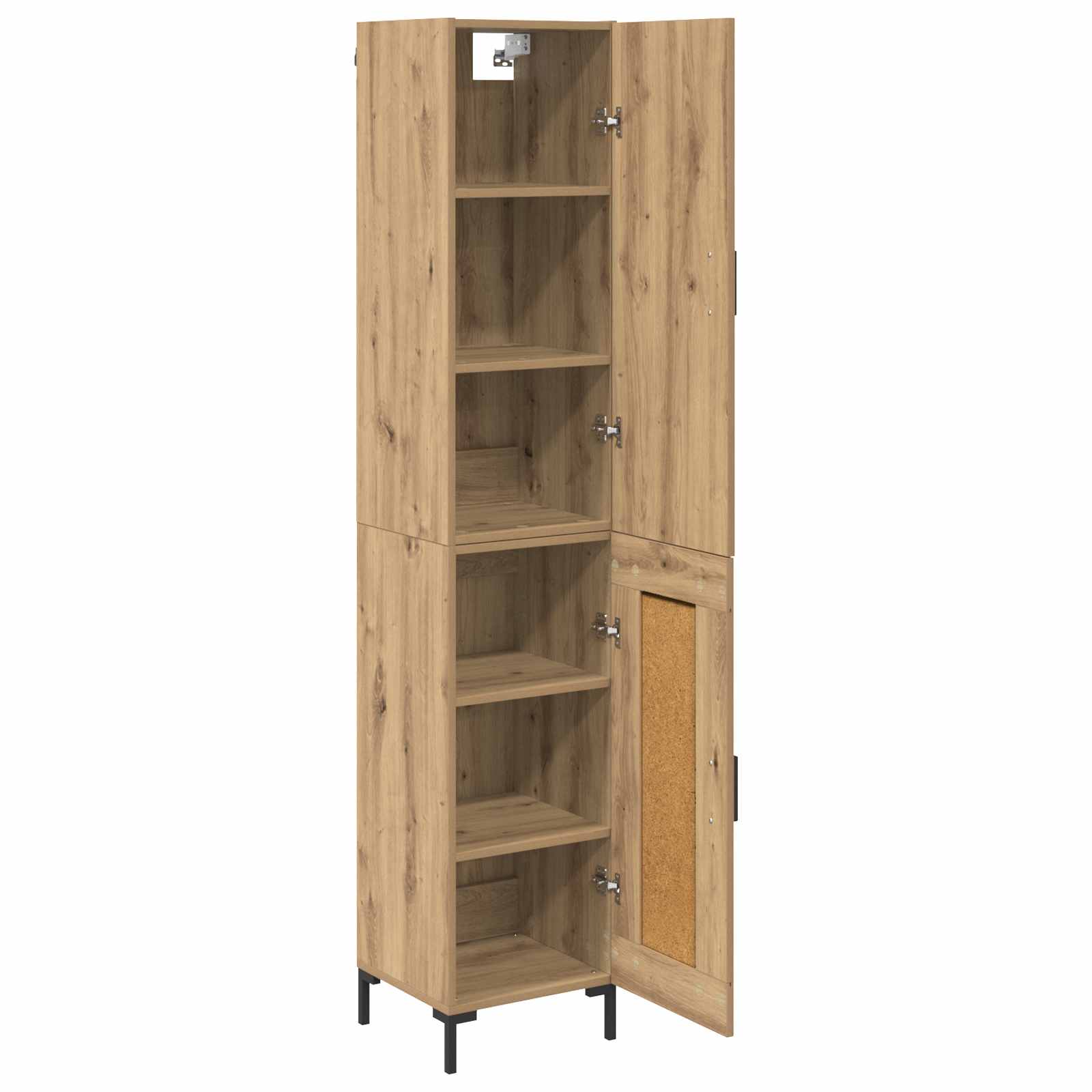 Highboard Artisan-Eiche 69,5 x 34 x 180 cm Holzwerkstoff