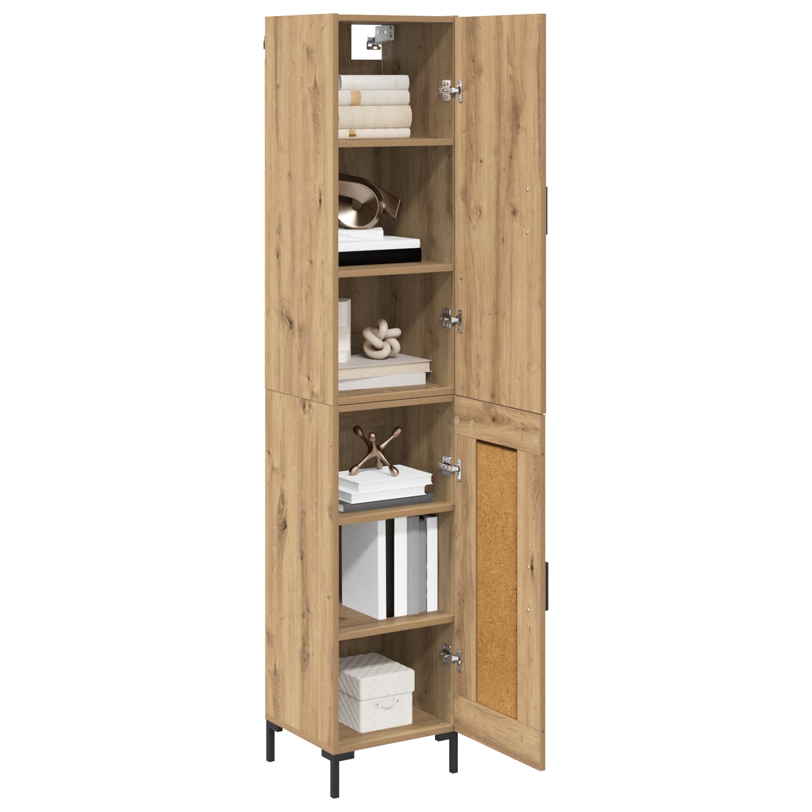 Highboard Artisan-Eiche 69,5 x 34 x 180 cm Holzwerkstoff