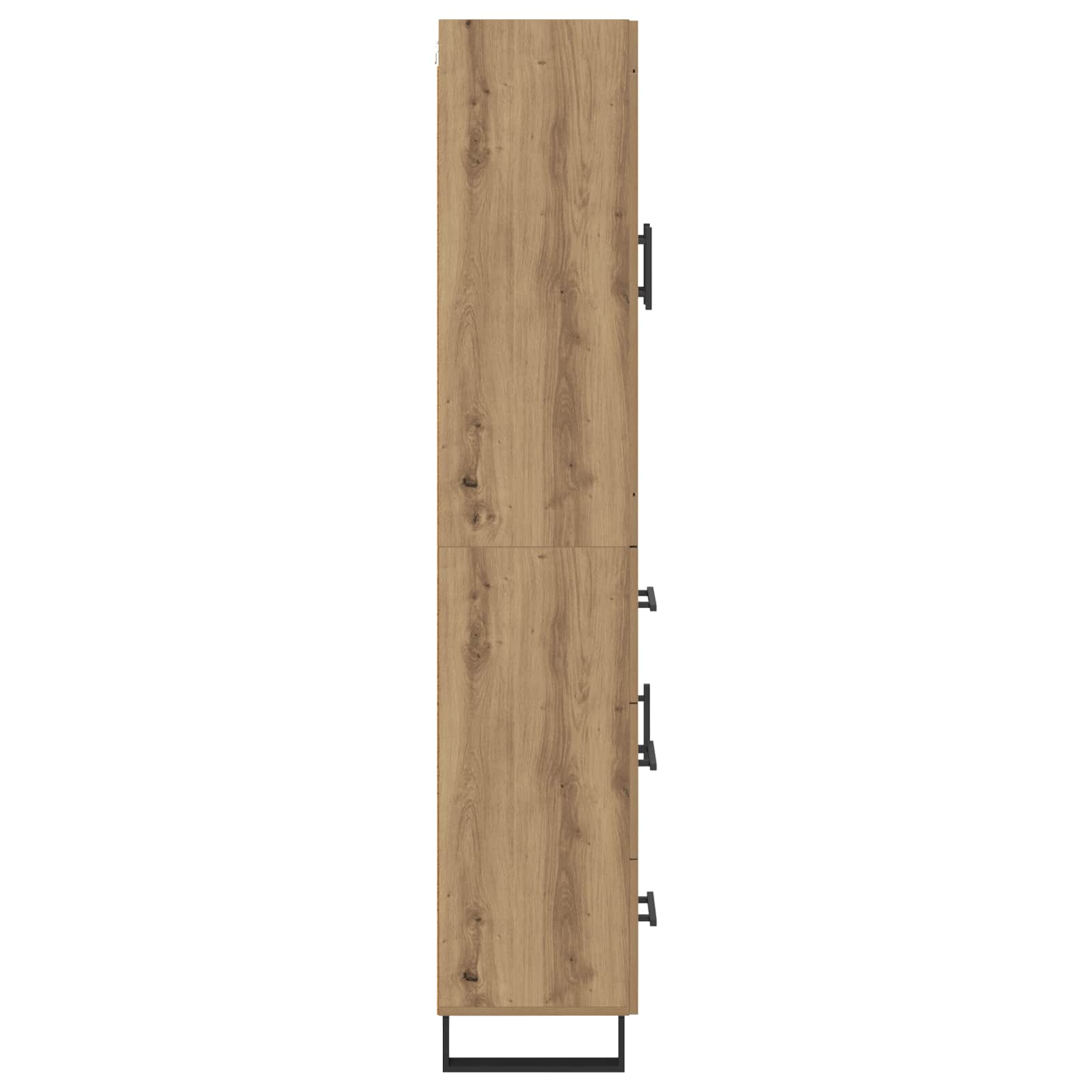Highboard mit Schubladen 2 pcs Artisan-Eiche Holzwerkstoff