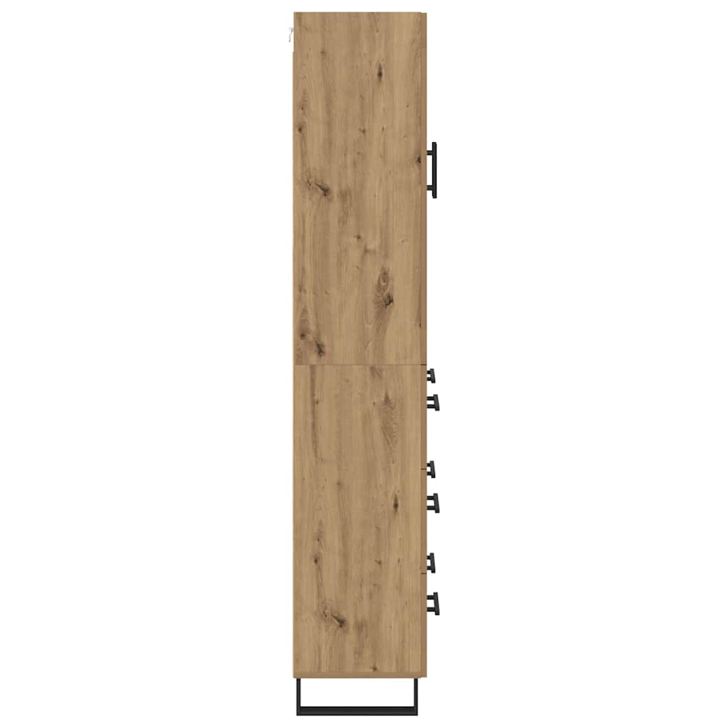 Highboard mit Schubladen 2 pcs Artisan-Eiche Holzwerkstoff