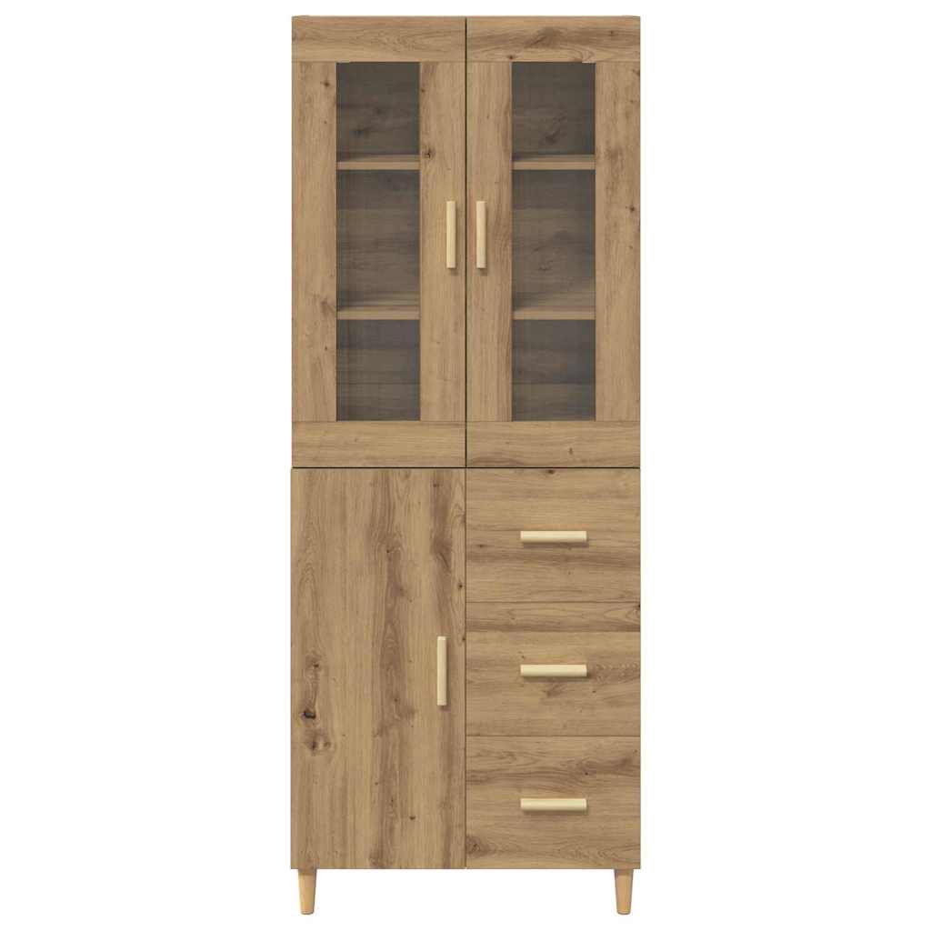 Highboard Artisan-Eiche 69,5 x 34 x 180 cm Holzwerkstoff