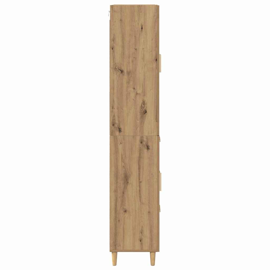 Highboard Artisan-Eiche 69,5 x 34 x 180 cm Holzwerkstoff