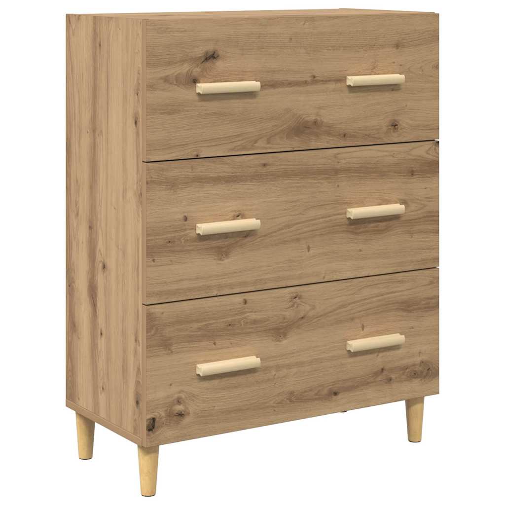 Highboard mit Schubladen Artisan-Eiche 69,5 x 34 x 180 cm