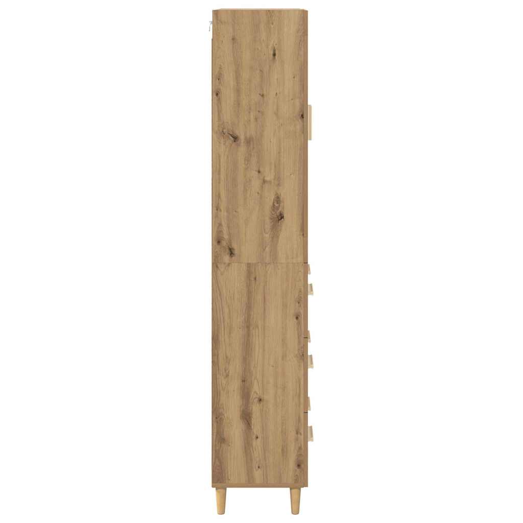 Highboard mit Schubladen Artisan-Eiche 69,5 x 34 x 180 cm