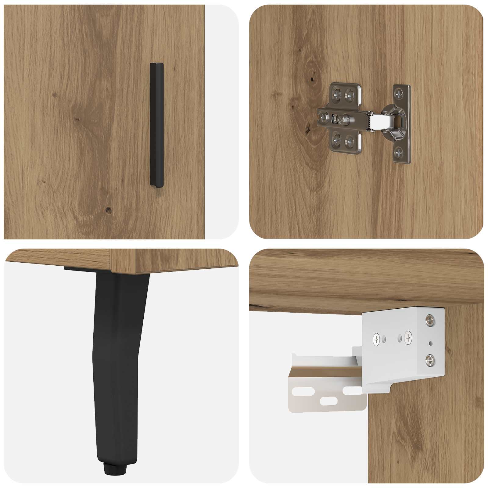 Highboard Artisan-Eiche 69,5 x 34 x 180 cm