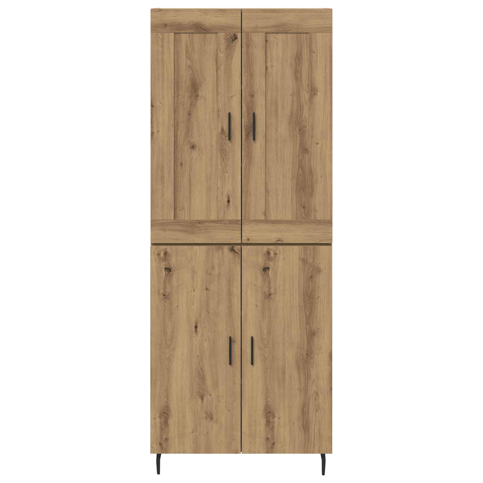 Highboard 2 pcs Artisan-Eiche Holzwerkstoff